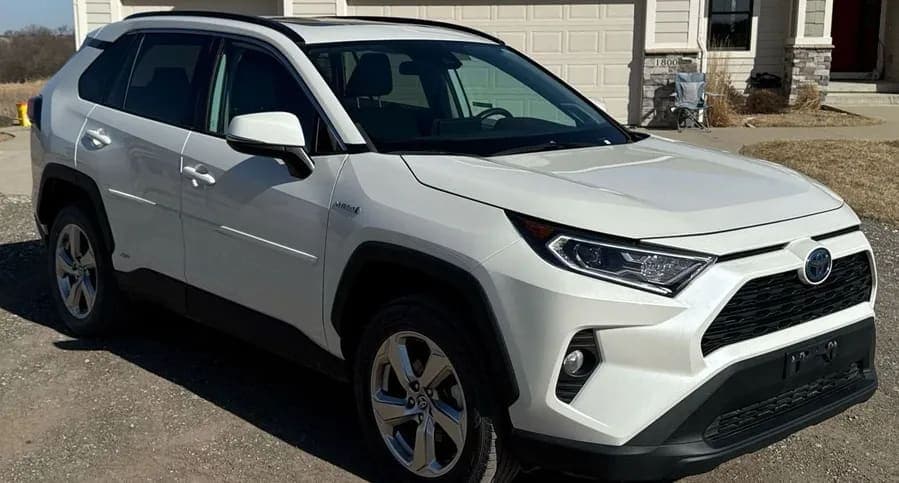 2021 Toyota RAV4 XLE Premium Hybrid SUV, view