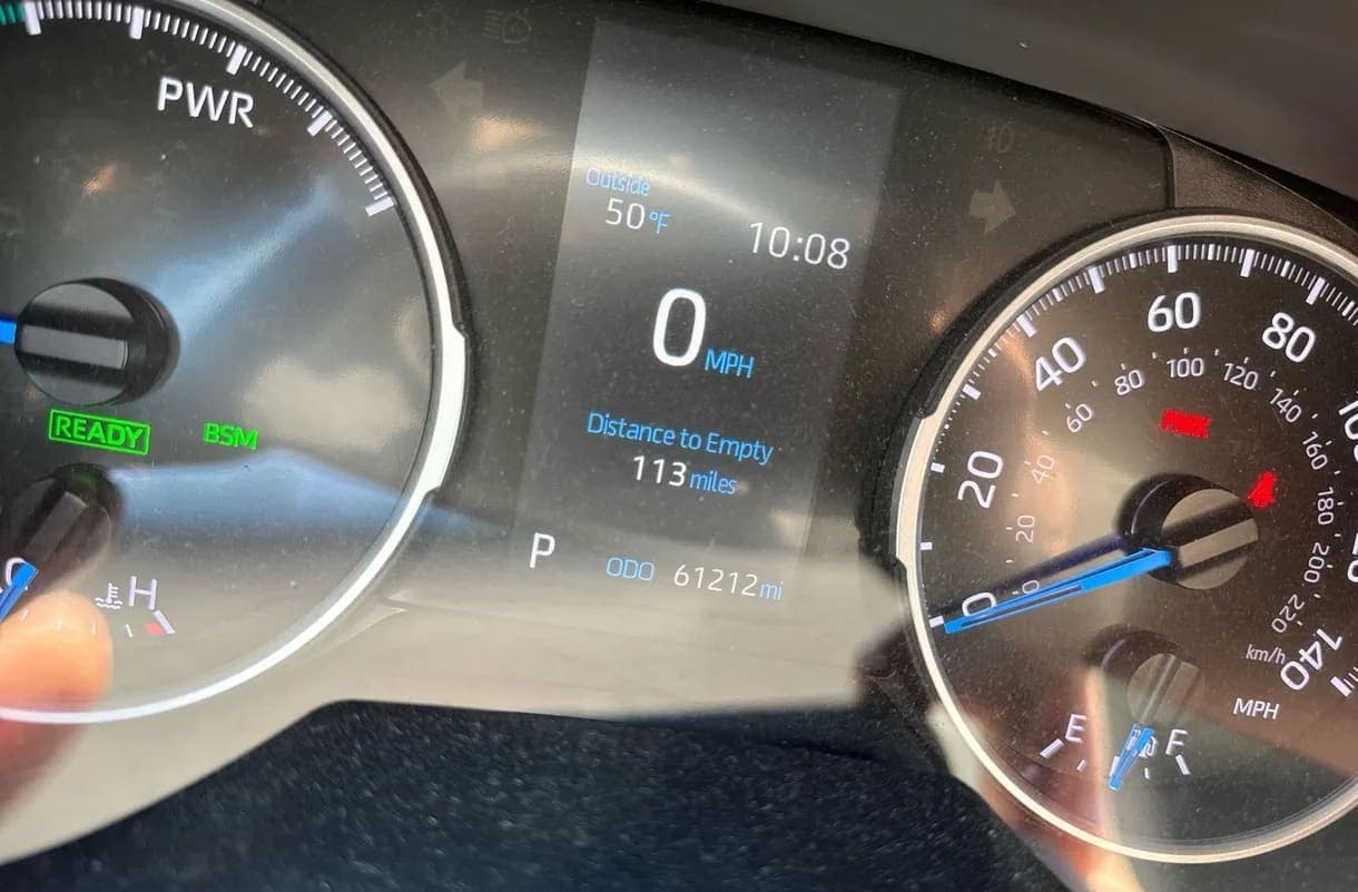 2021 Toyota RAV4 XLE Premium Hybrid SUV, view