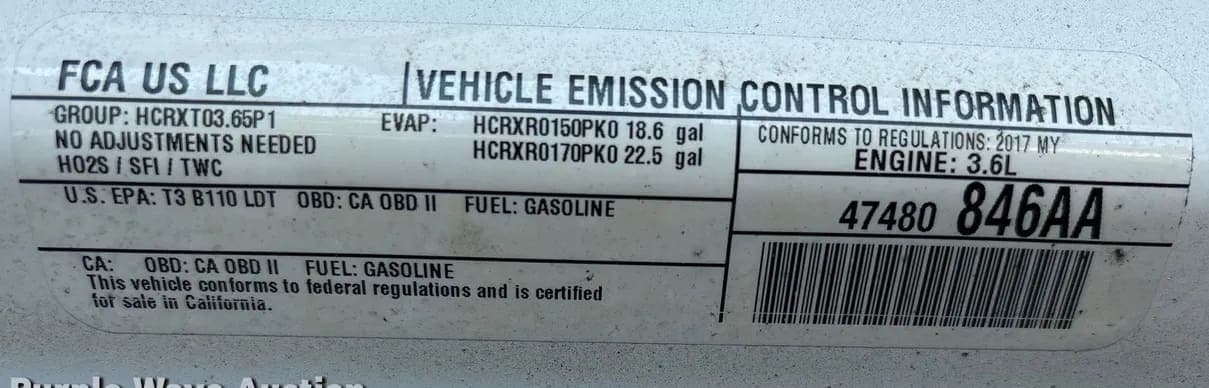 2017 Jeep Wrangler SUV, view