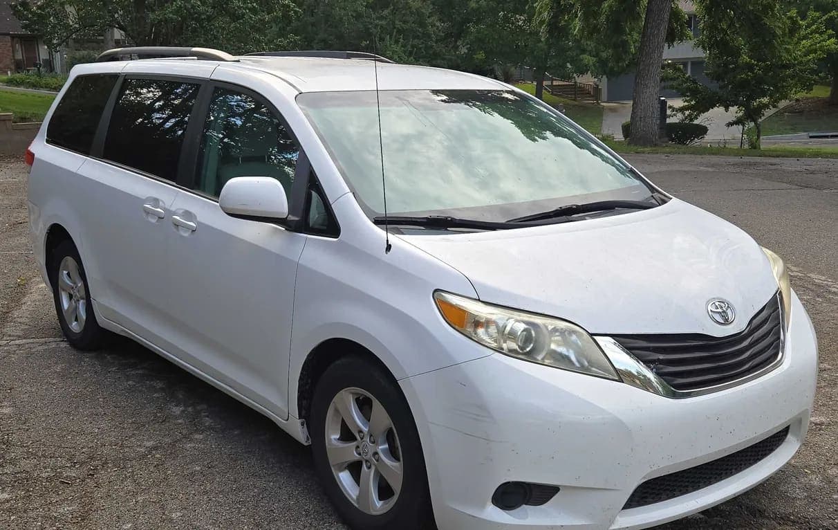 2011 Toyota Sienna LE van, view