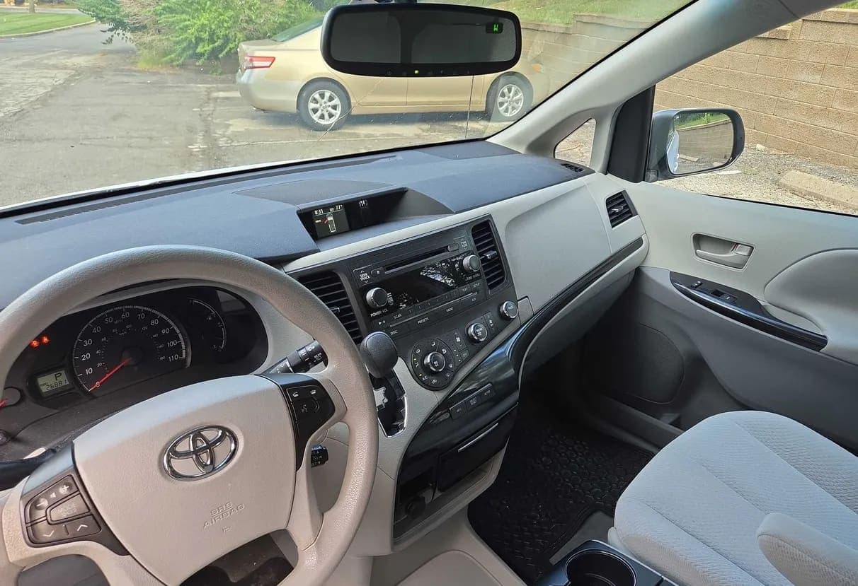 2011 Toyota Sienna LE van, view