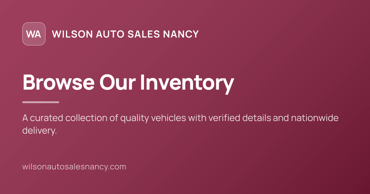 Used Cars for Sale in Nancy, KY | Wilson Auto Sales Nancy